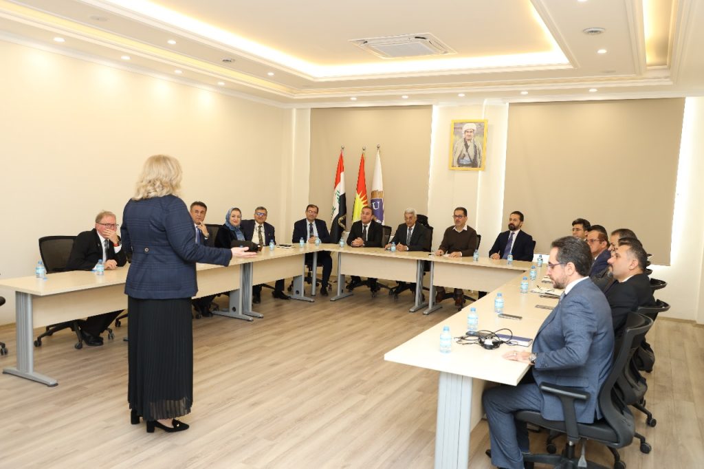 A workshop was held for the members of the council of Erbil Polytechnic University.