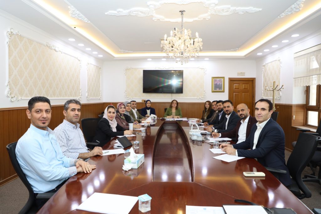 کۆبوونەوەی وەرزیی رێکخەرانی سەنتەری پەرەپێدانی کار لە کۆلێژ و پەیمانگاکان بەڕێوەچوو